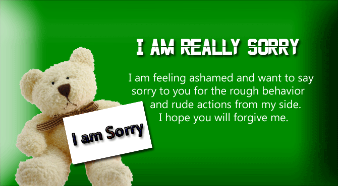 I am Sorry Messages