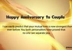 Happy Wedding Anniversary Greetings for Couple