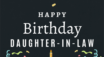 Birthday Wishes for Daughter-in-law
