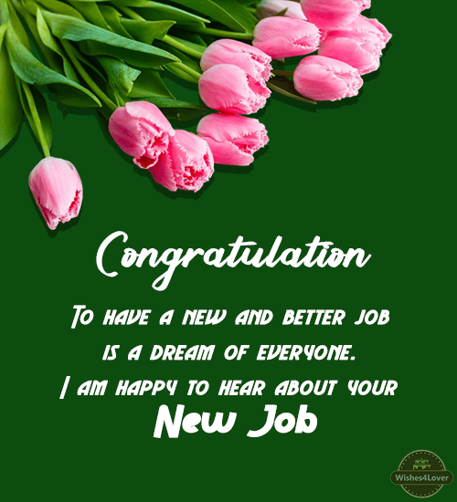 Congratulation Messages for a New Job